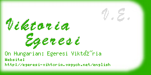 viktoria egeresi business card